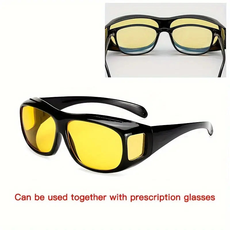 3 Pcs Night Driving Glasses, Night Vision, Sporty Design,