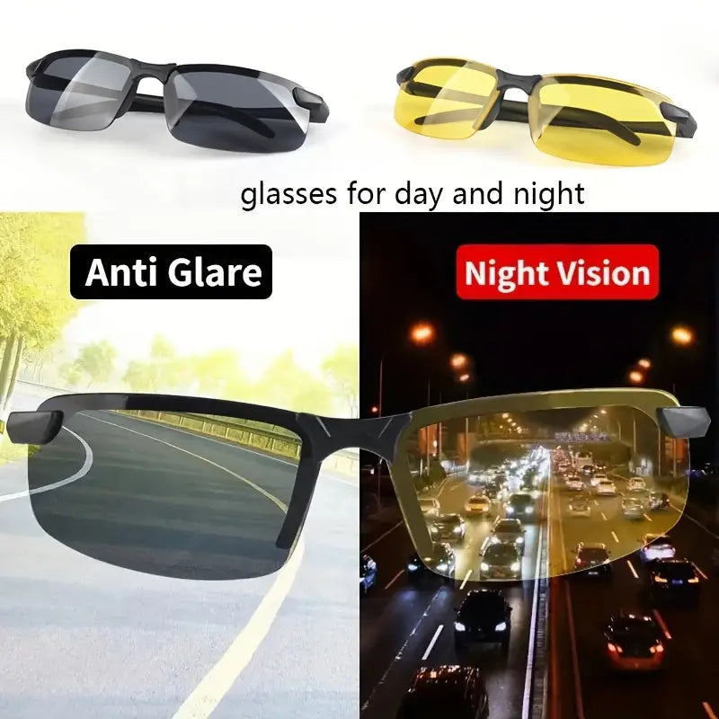 3 Pcs Night Driving Glasses, Night Vision, Sporty Design,