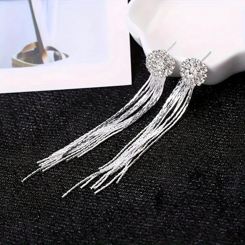 Full Shiny Rhinestone Tassel Design