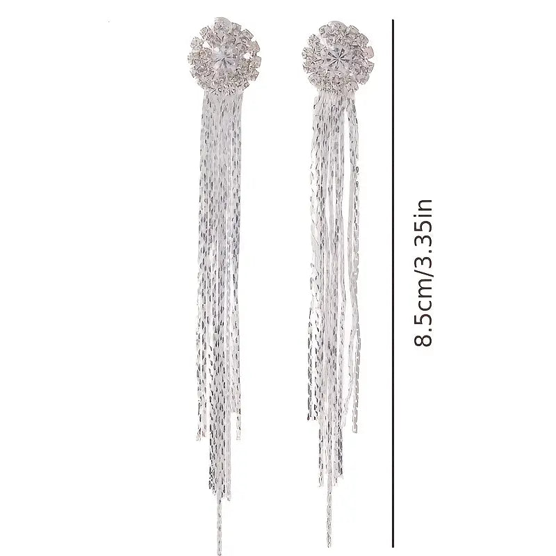 Full Shiny Rhinestone Tassel Design