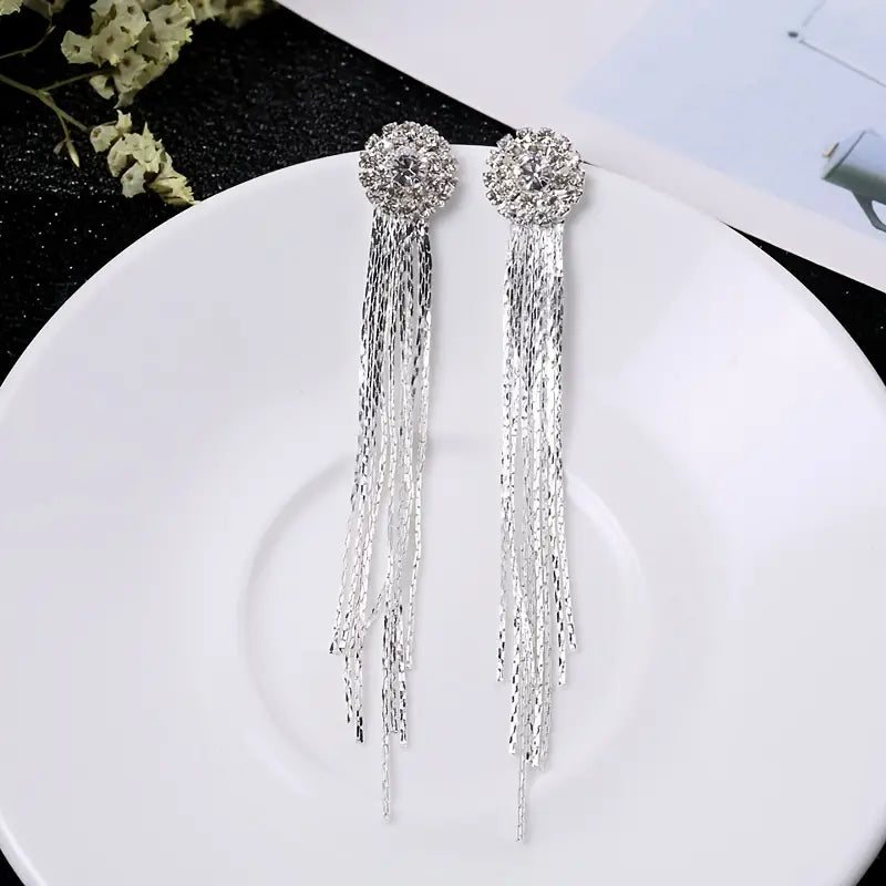 Full Shiny Rhinestone Tassel Design